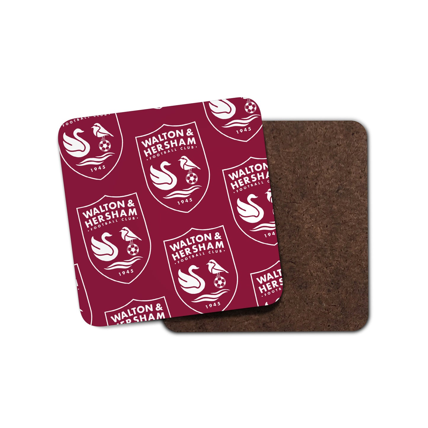Red Repeat Crest Coaster
