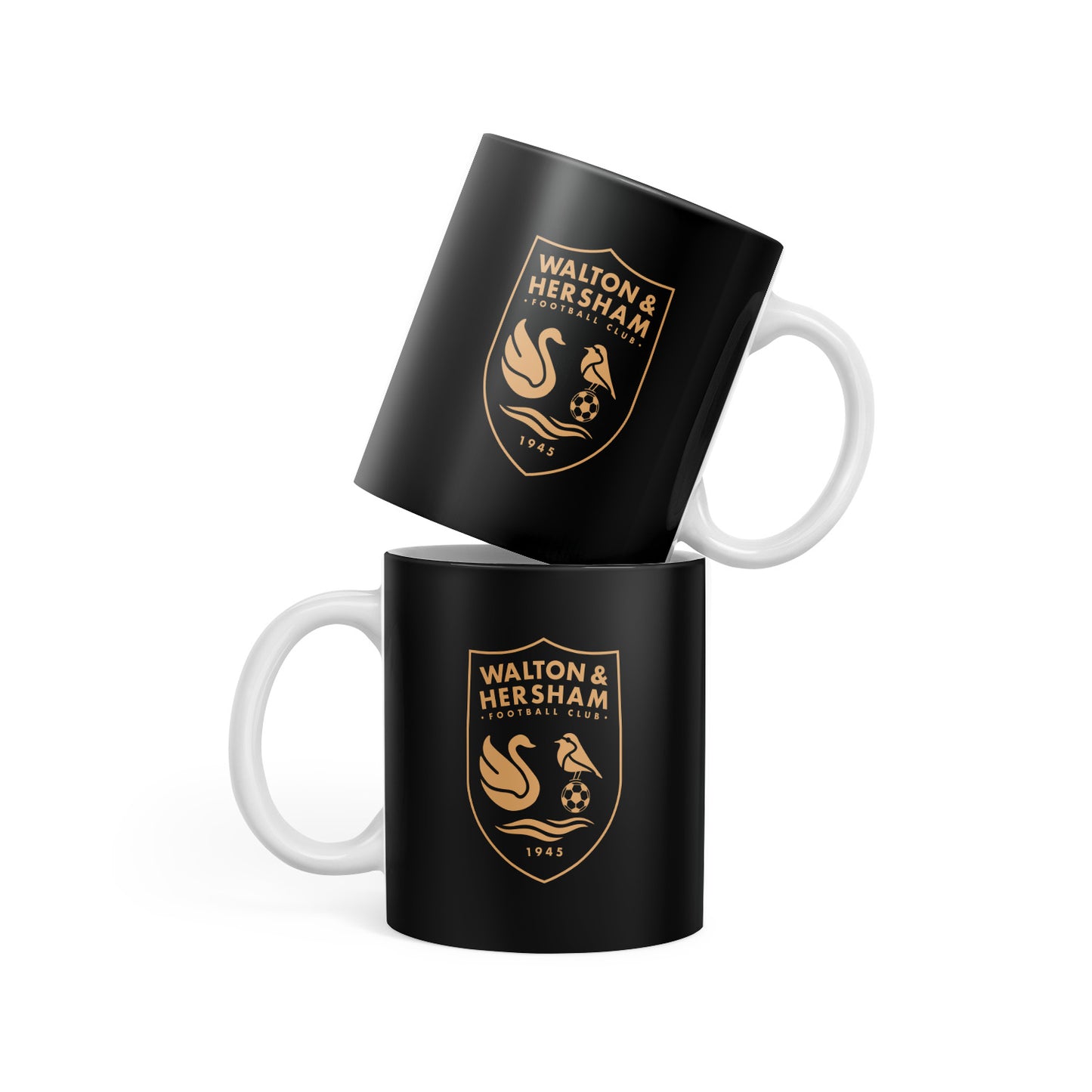 Black anad Gold Crest 11oz Mug