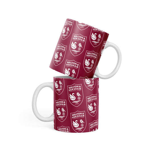 Red Repeat Crest 11oz Mug