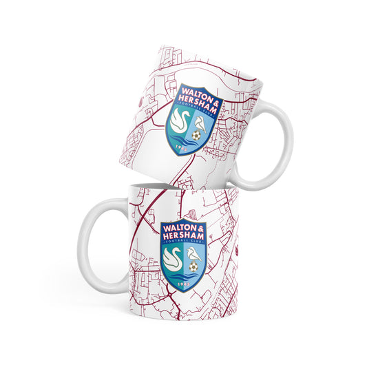 White Map 11oz Mug